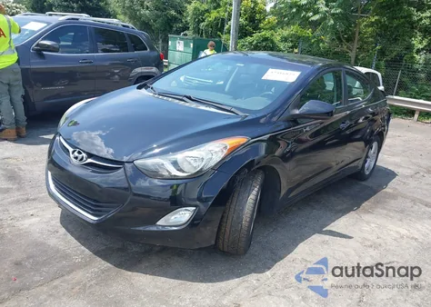2013 Hyundai Elantra Gls из США, поврежденный, VIN KMHDH4AE0DU554385